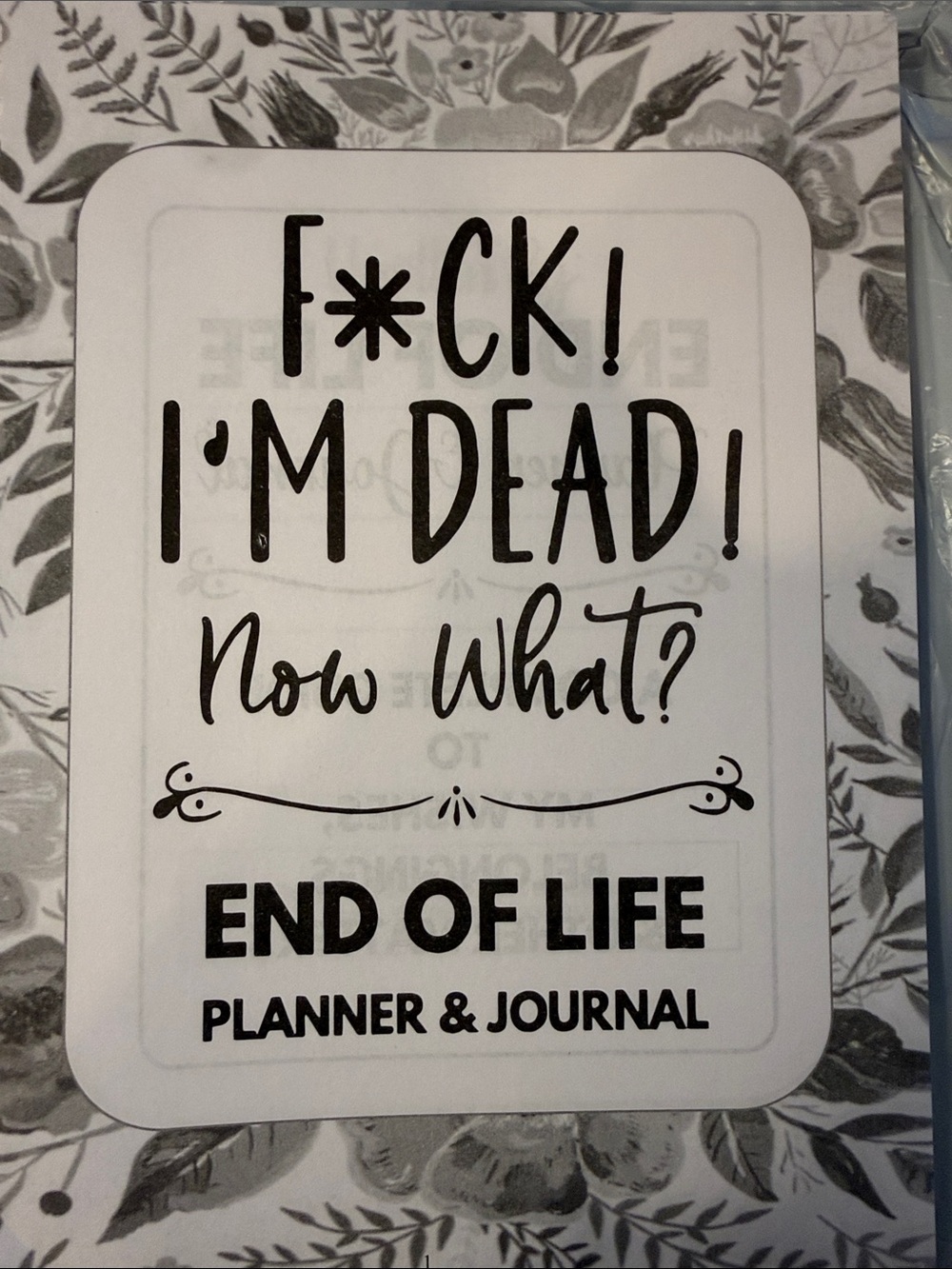 End of Life Planner — Black and White Hardcover Journal - Picture 3 of 11